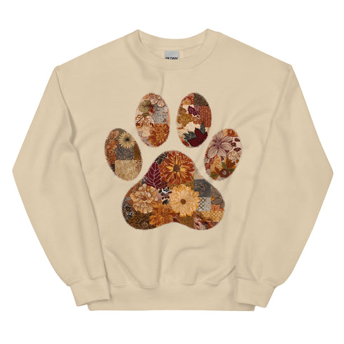 Floral Dog Mom Fall Crewneck