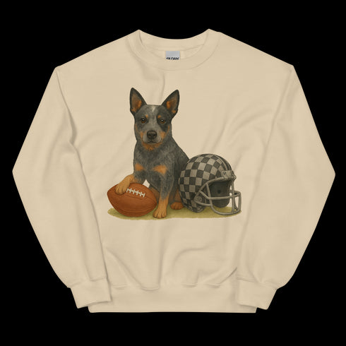 Blue Heeler Football Sweatshirt