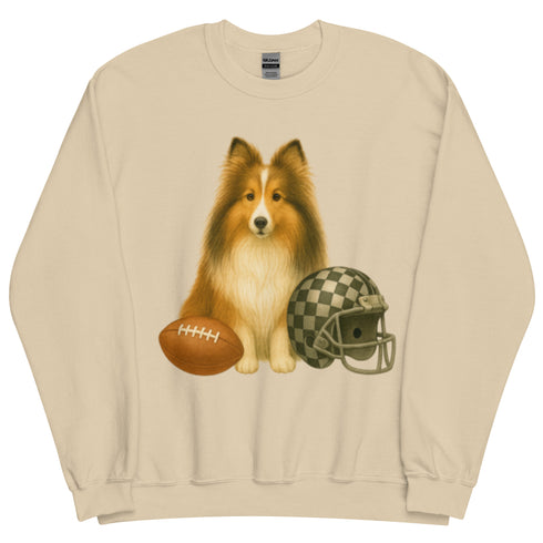 Sheltie Football Dog Sweatshirt