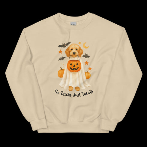 Golden doodle No Tricks Just Treats Crewneck