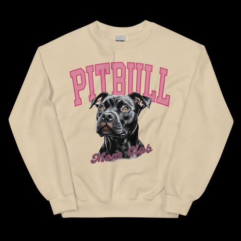 Black Pitbull Mom Club Sweatshirt