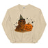 Brown Long Haired Dachshund Halloween Witchy Dogs Sweatshirt