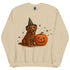 Red Golden Retriever Witchy Dog Halloween Crewneck
