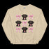 Chocolate Lab with Bows Sweatshirt