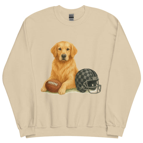 Golden Retriever Football Sweatshirt