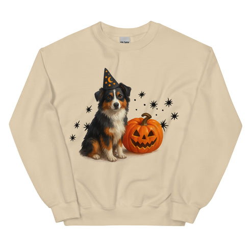 Australian Shepherd Halloween Witchy Dogs Sweatshirt
