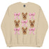 Blonde Yorkie with bows Sweatshirt