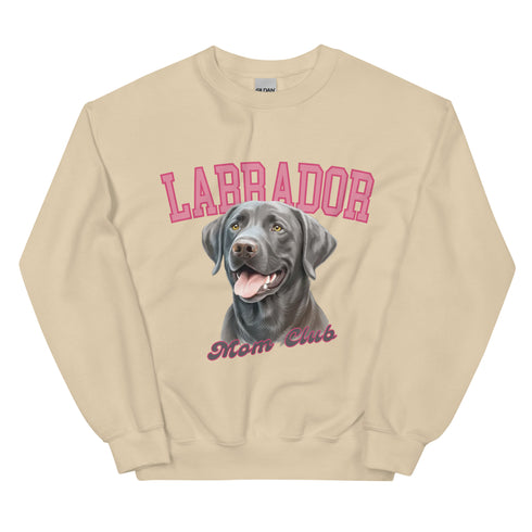 Silver Labrador Dog Mom Club Sweatshirt