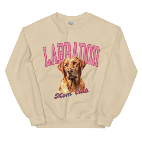 Red Lab Dog Mom Club Sweatshirt