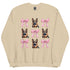 German Shepherd with Bows Sweatshirt