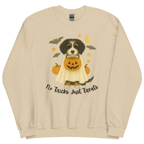 Aussiedoodle No Tricks Halloween Crewneck