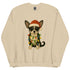 Christmas Black and White Chihuahua Crewneck