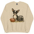 Chihuahua Black and White Football Sweatshirt