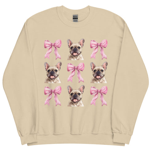 French Bulldog with Bows Sweatshirt