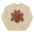 Faux Crochet Thanksgiving Turkey Sweatshirt
