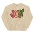 Joy Faux Crochet Christmas Crewneck