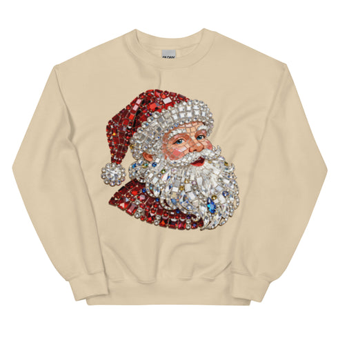 Rhinestone Santa Sweatshirt,