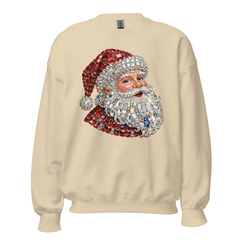 Rhinestone Santa Sweatshirt,