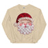 Santa Faux Patchwork Christmas Sweatshirt,