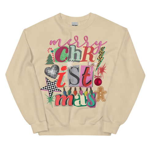 Merry Christmas Preppy Crewneck