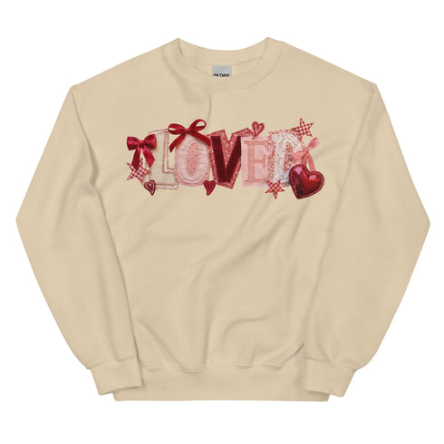 Loved Faux Quilt Crewneck