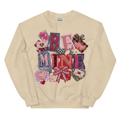 Be Mine Faux Quilt Sweatshirt