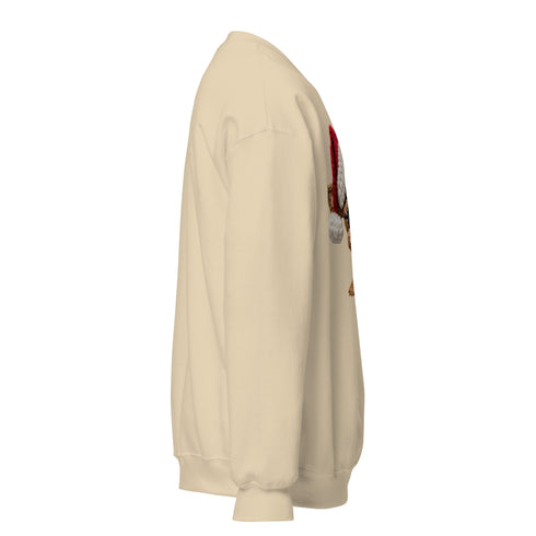 Faux Yarn Reindeer Crewneck