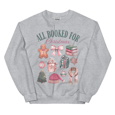 All Booked for Christmas Sweatshirt