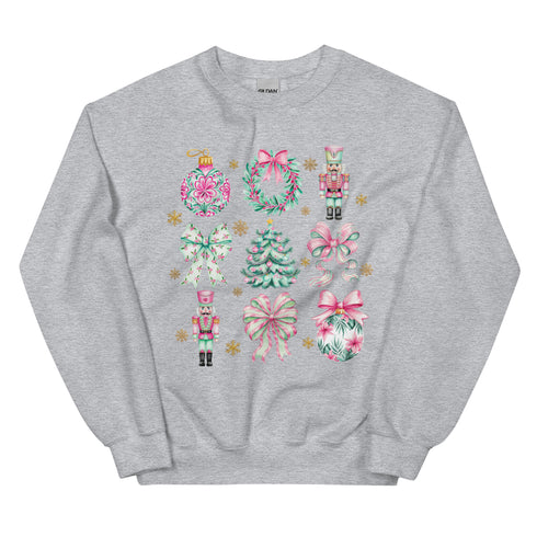 Pink and Green Christmas Doodle