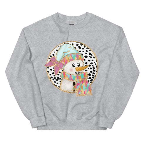 Snowman Winter Christmas Crewneck