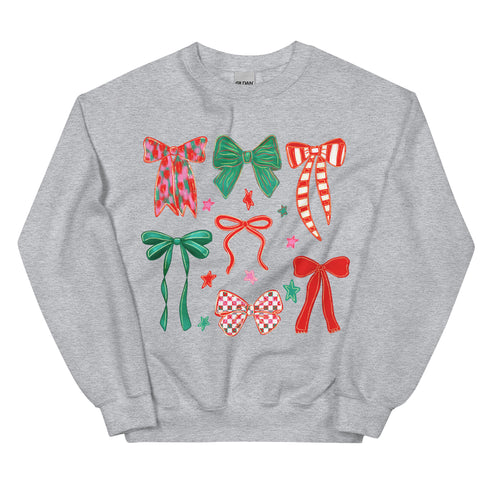 Christmas Coquette Bow Sweatshirt