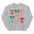 Christmas Coquette Bow Sweatshirt