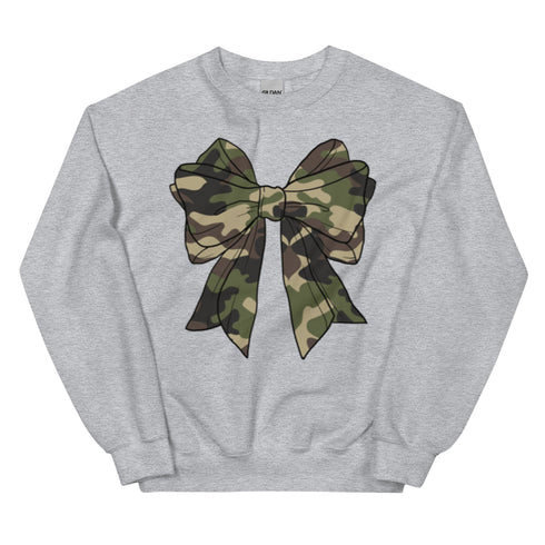 Camo Bow Crewneck