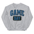 Game Day Blue Plaid Football Sweatshirt