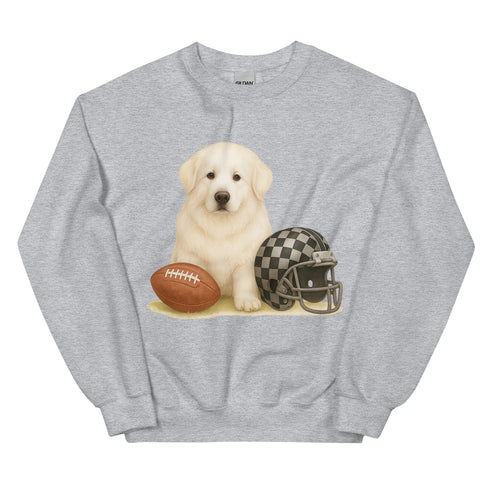 Great Pyrenees Football Sweatshirt