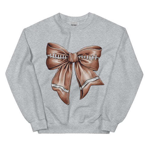 Football Bow Crewneck