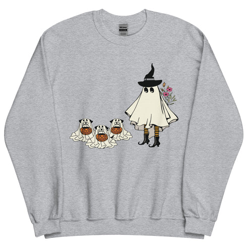 Witch and her Pups Crewneck