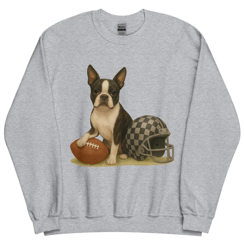 Boston Terrier Football Sweatshirt