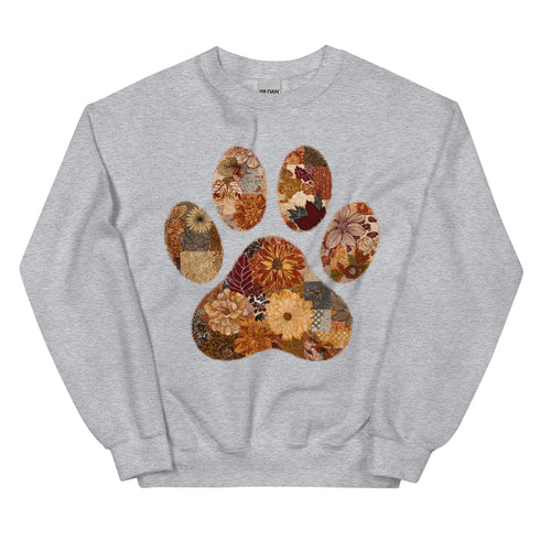 Floral Dog Mom Fall Crewneck