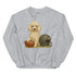 White Poodle Football Sweatshirt