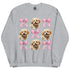Maltipoo Pink Bow Dog Sweatshirt