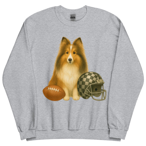 Sheltie Football Dog Sweatshirt
