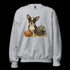 Chihuahua Black and White Football Sweatshirt