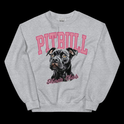 Black Pitbull Mom Club Sweatshirt