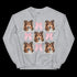 Sheltie With Pink Bows Dog Sweatshirt