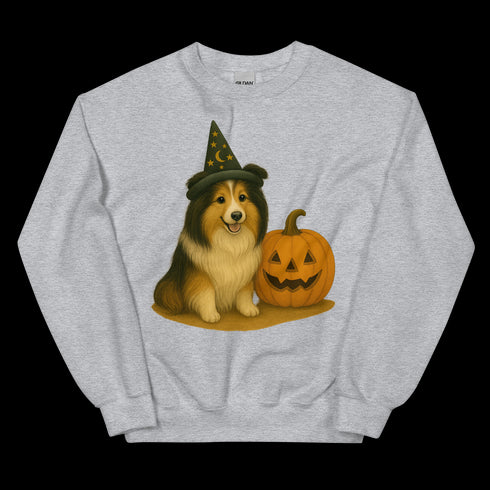 Sheltie Witchy Dog Sweatshirt