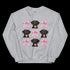 Chocolate Lab with Bows Sweatshirt