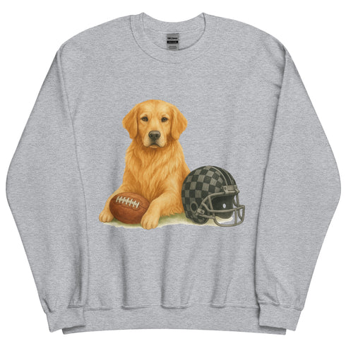 Golden Retriever Football Sweatshirt