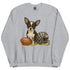 Chihuahua Black and White Football Sweatshirt