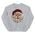 Faux Crochet Yarn Jolly Santa Sweatshirt